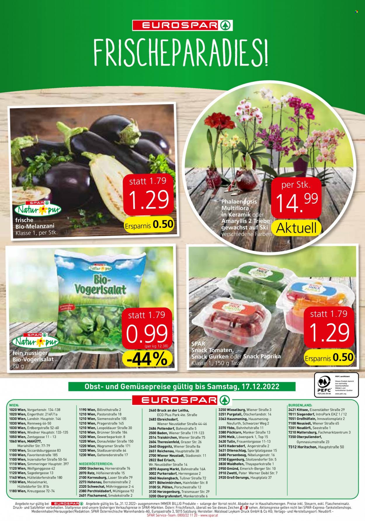 Angebote EUROSPAR - 15.12.2022 - 31.12.2022. Seite 16