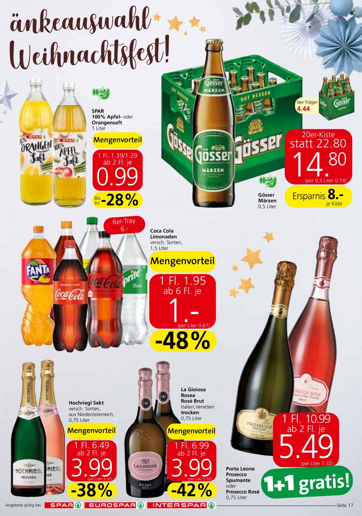 Angebote INTERSPAR - 15.12.2022 - 31.12.2022. Seite 17