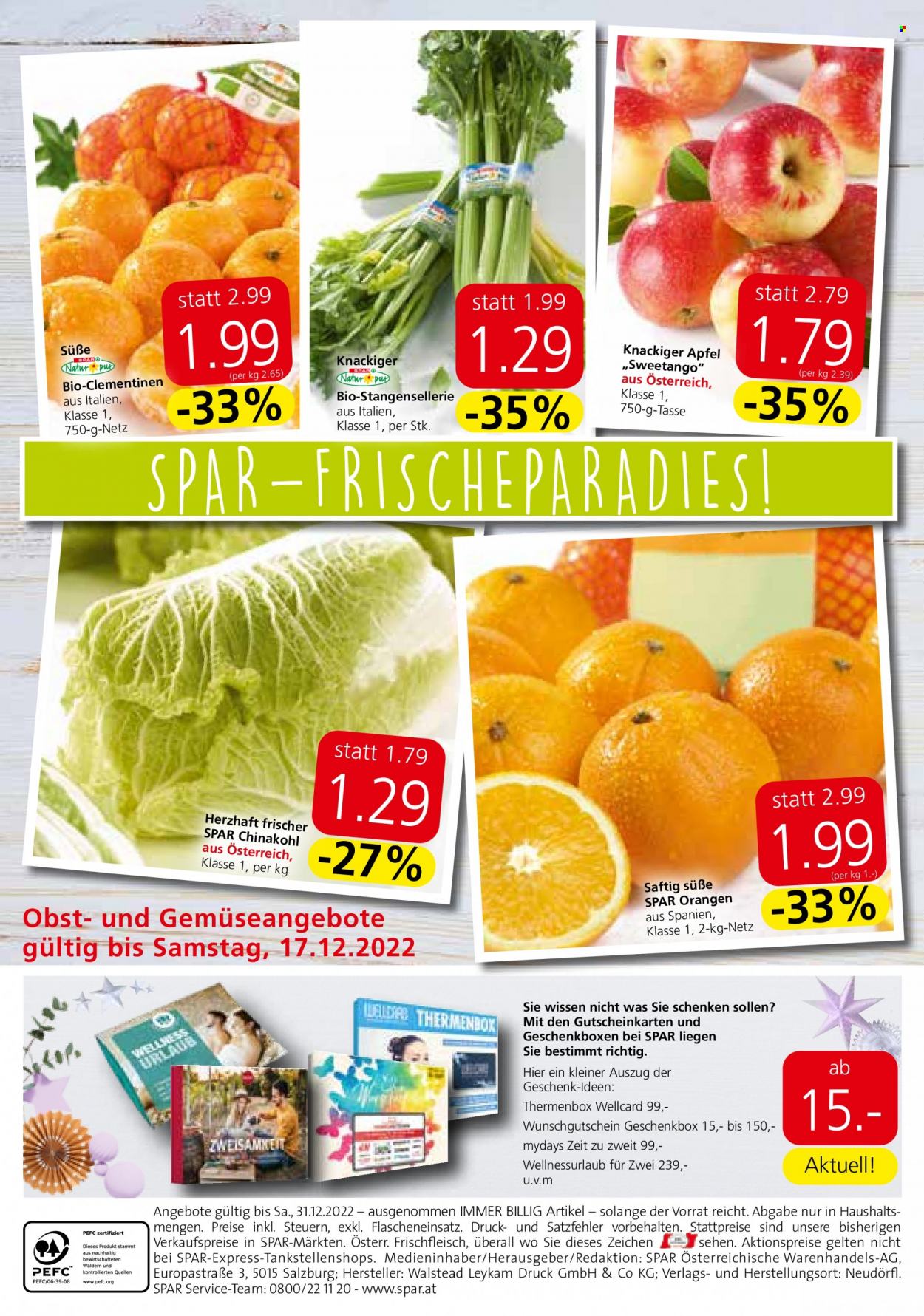 Angebote INTERSPAR - 15.12.2022 - 31.12.2022. Seite 20
