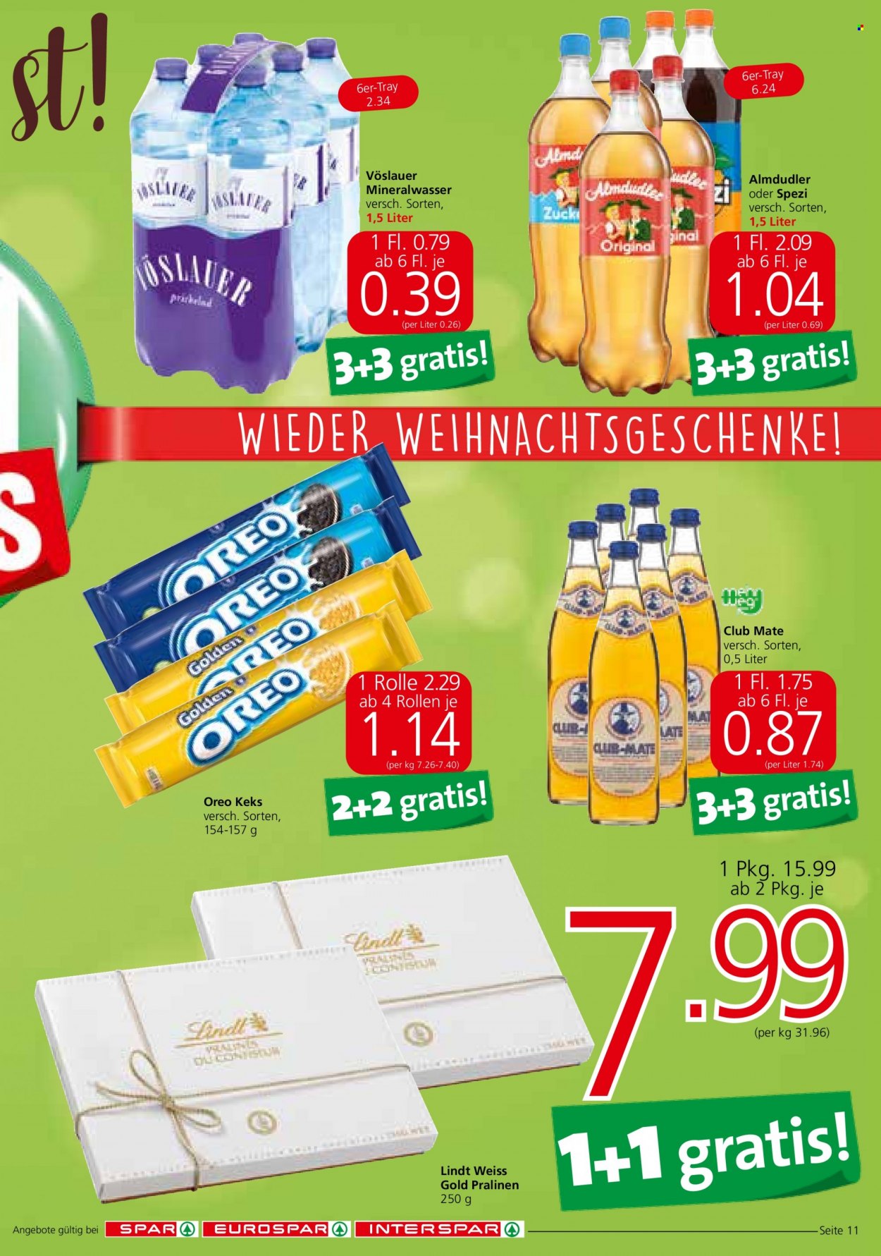 Angebote EUROSPAR - 15.12.2022 - 31.12.2022. Seite 11