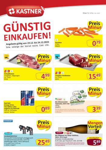 Angebote KASTNER - 19.12.2022 - 24.12.2022.