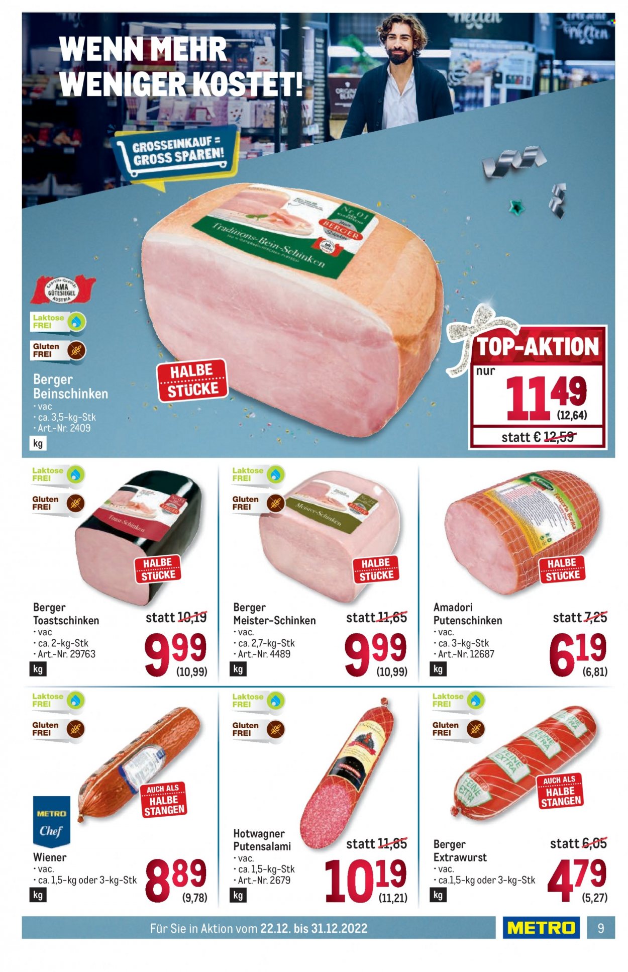 Angebote Metro - 22.12.2022 - 31.12.2022. Seite 9