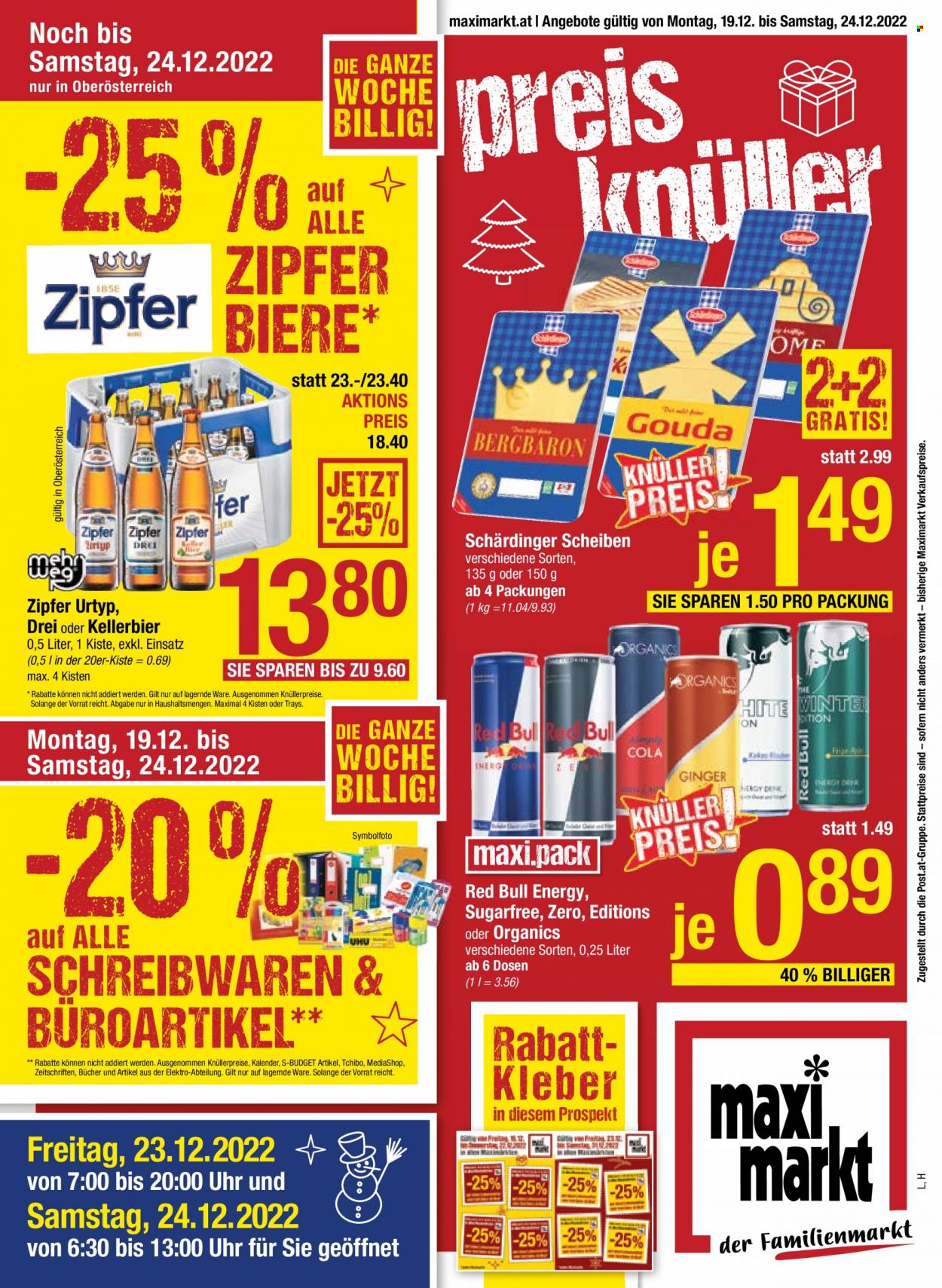 Angebote Maximarkt - 19.12.2022 - 24.12.2022. Seite 1