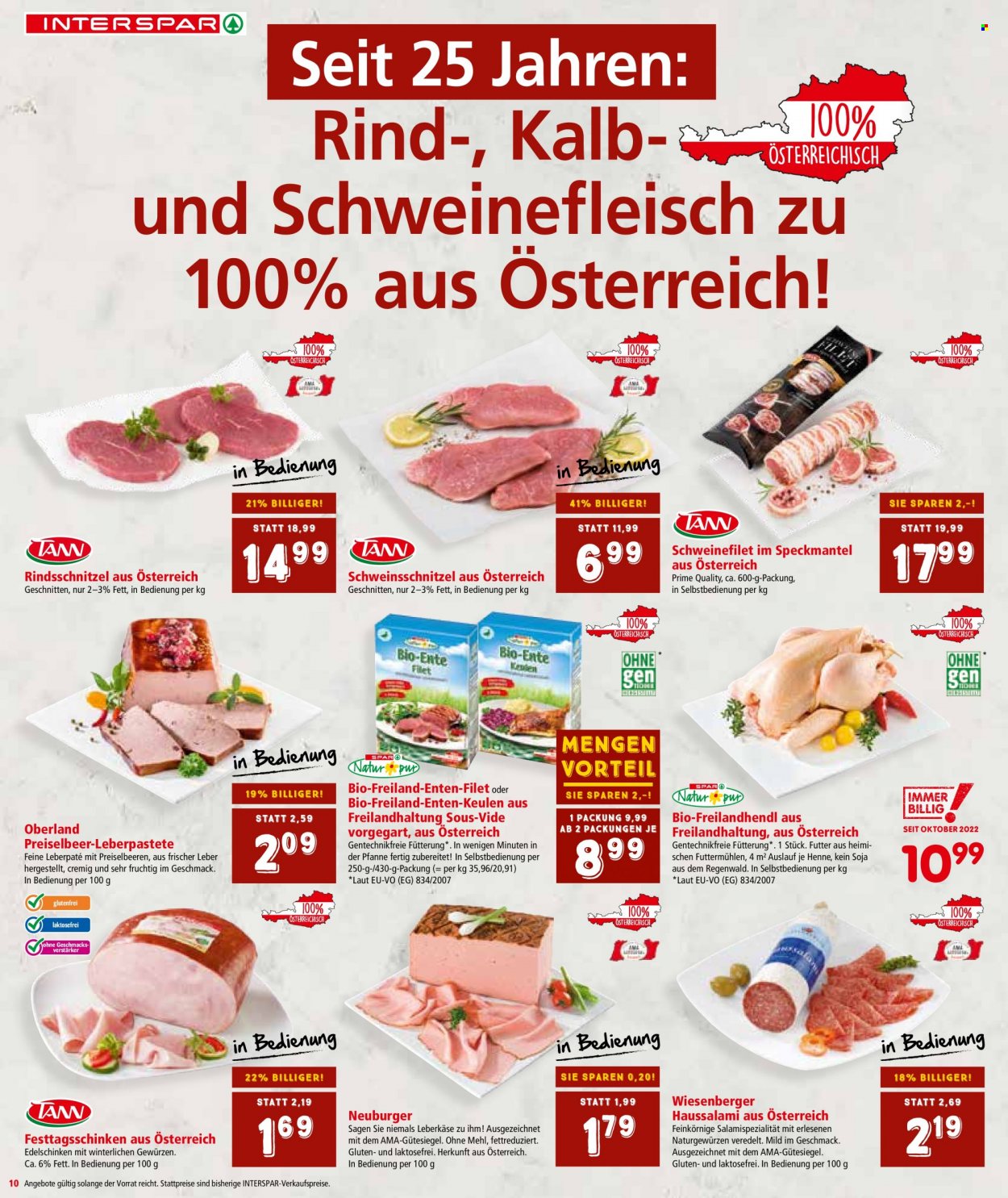Angebote INTERSPAR - 21.12.2022 - 31.12.2022. Seite 10
