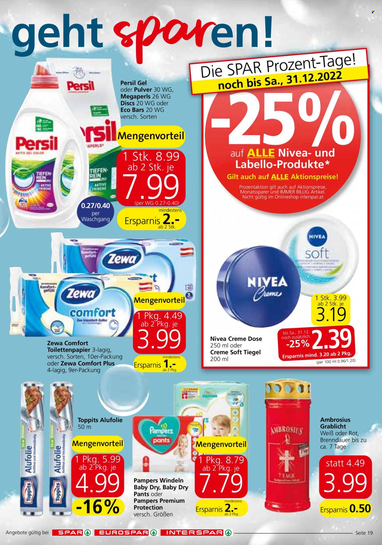 Angebote INTERSPAR - 21.12.2022 - 31.12.2022. Seite 19
