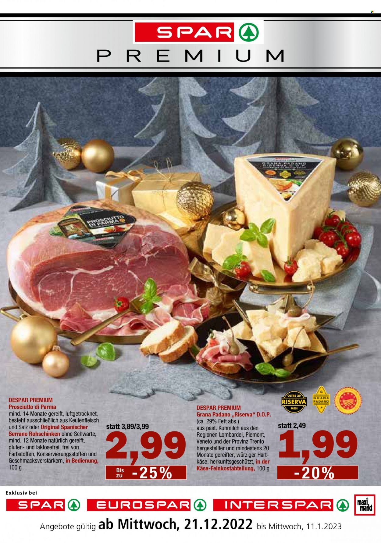 Angebote INTERSPAR - 21.12.2022 - 11.1.2023. Seite 1