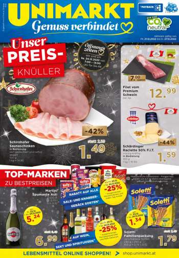 UNIMARKT Flugblatt