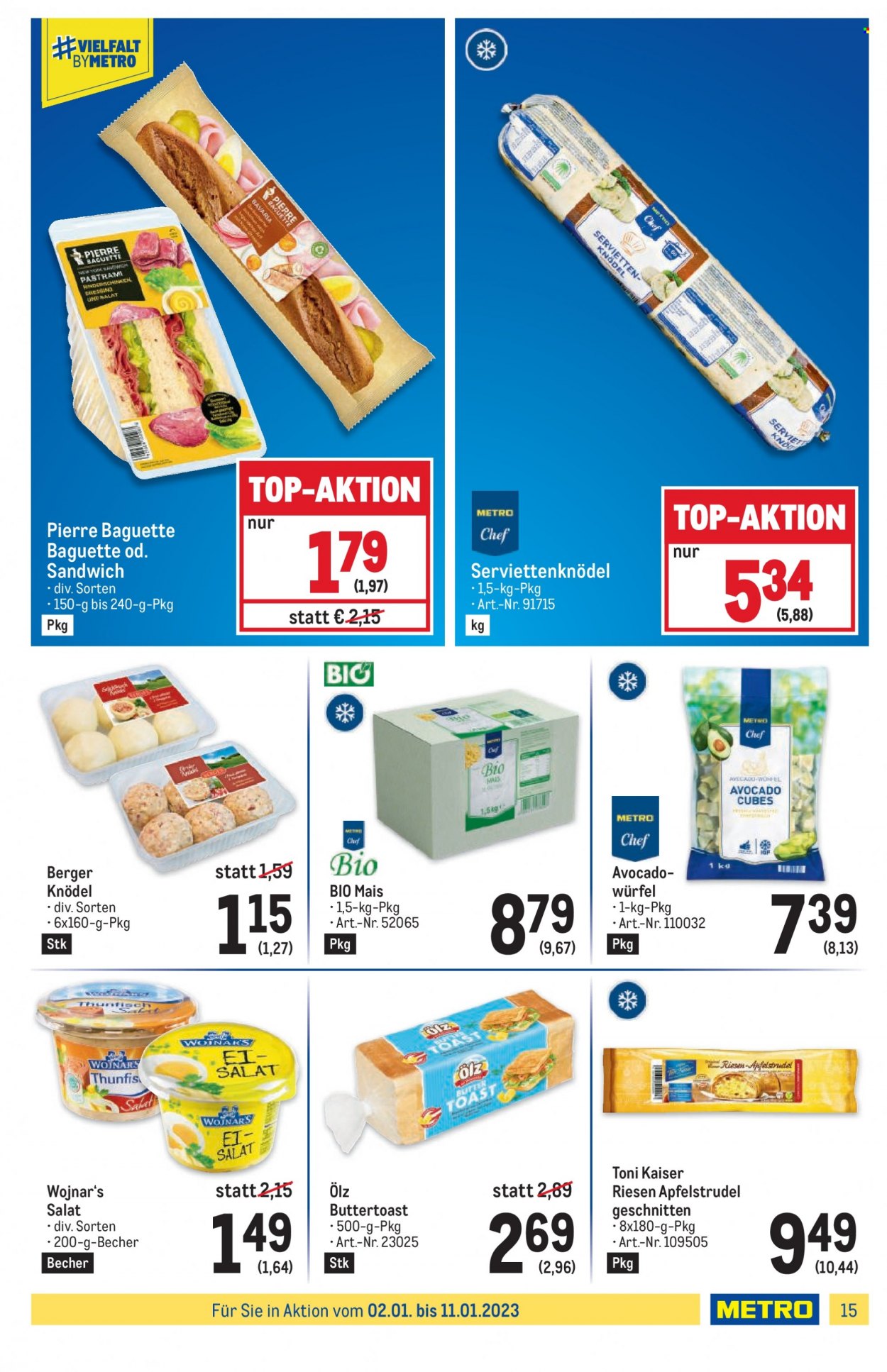 Angebote Metro - 2.1.2023 - 11.1.2023. Seite 15