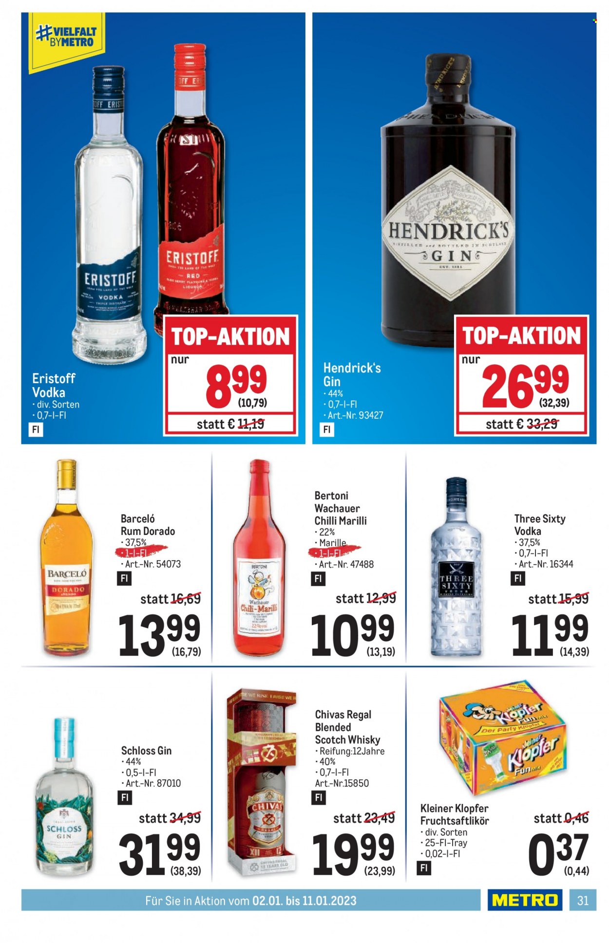 Angebote Metro - 2.1.2023 - 11.1.2023. Seite 31