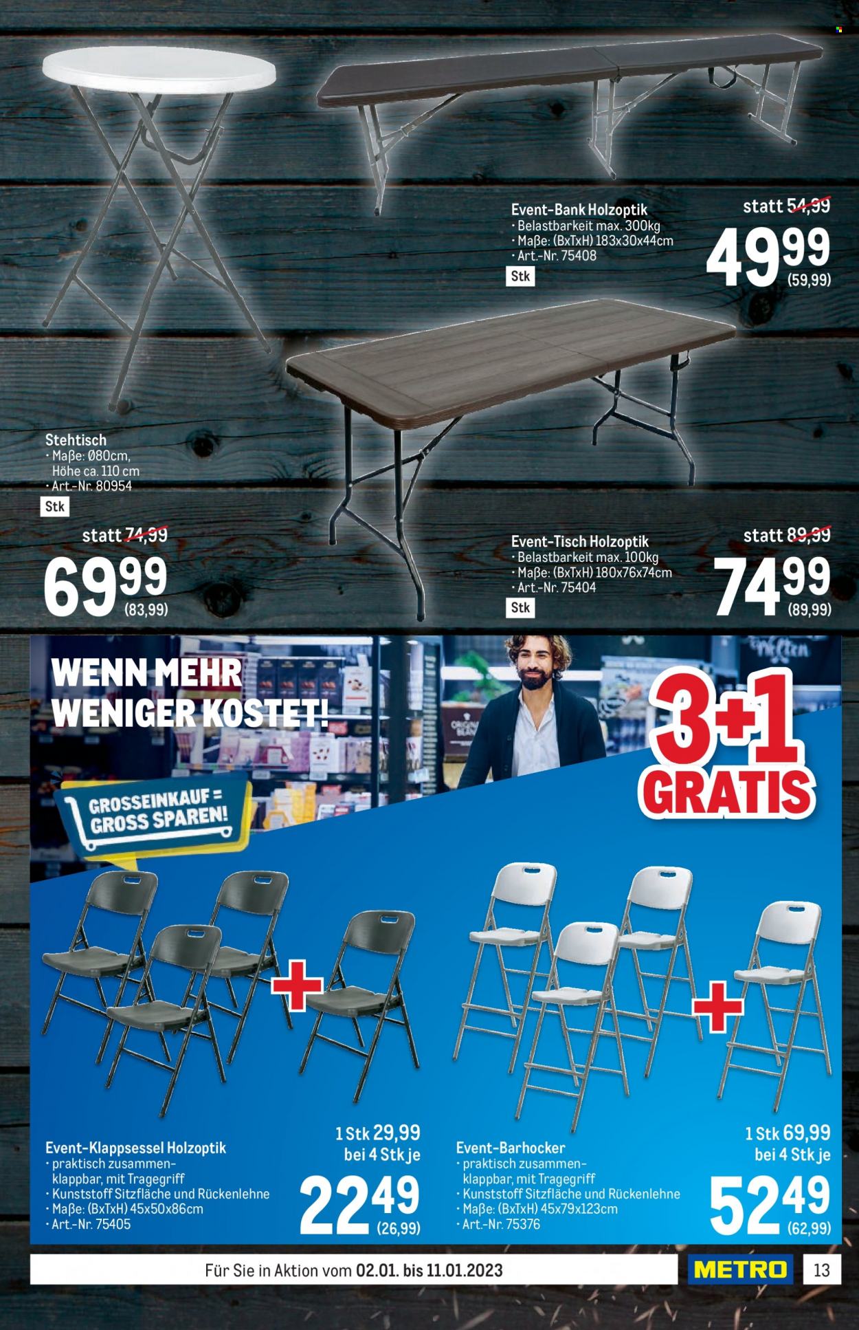 Angebote Metro - 2.1.2023 - 11.1.2023. Seite 13