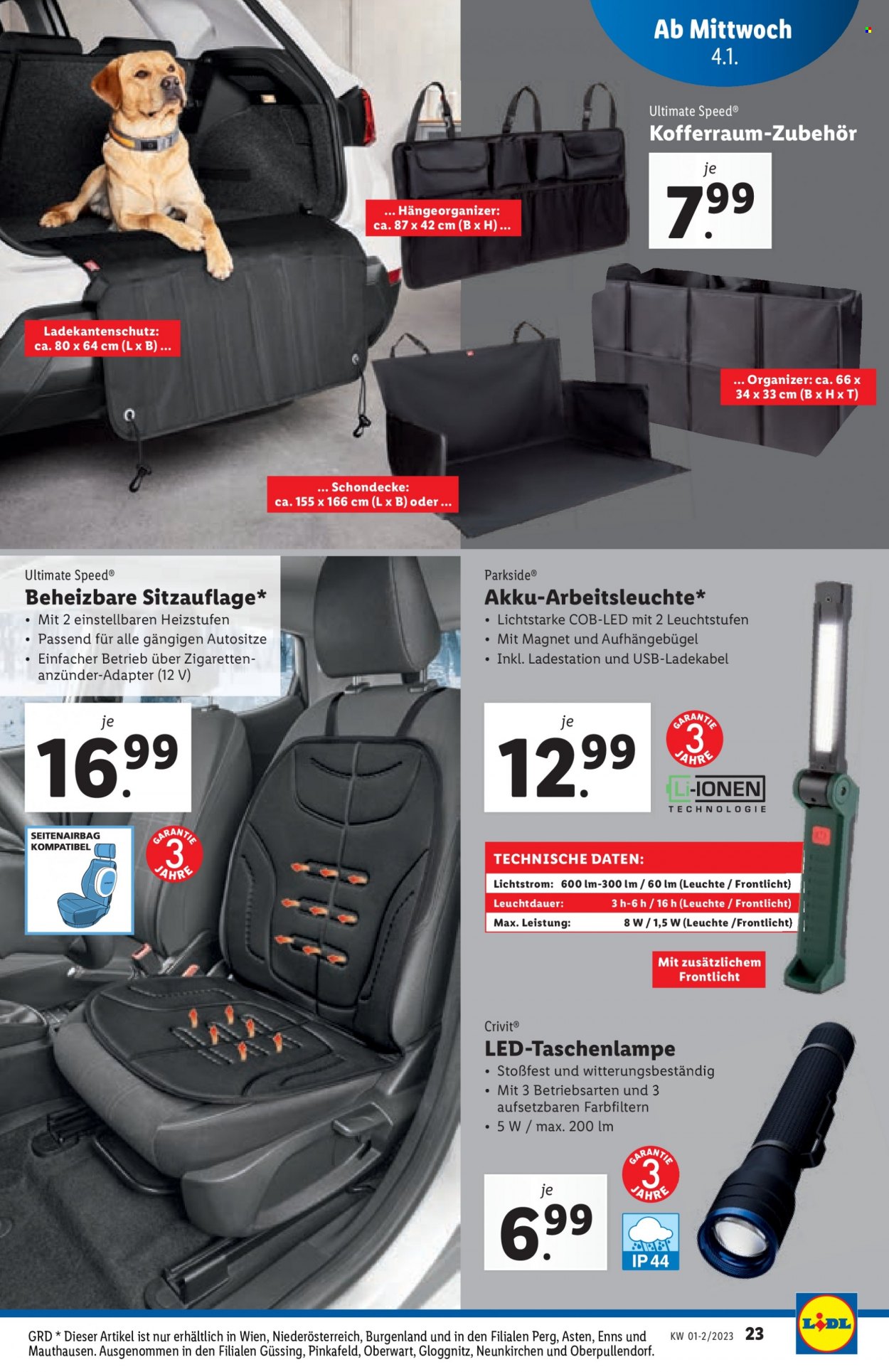 Angebote Lidl - 4.1.2023 - 11.1.2023. Seite 23