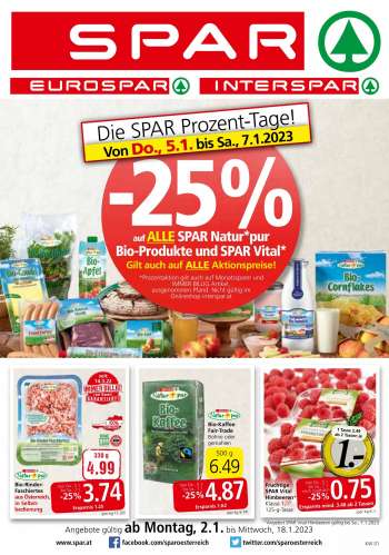 Angebote INTERSPAR - 2.1.2023 - 18.1.2023.