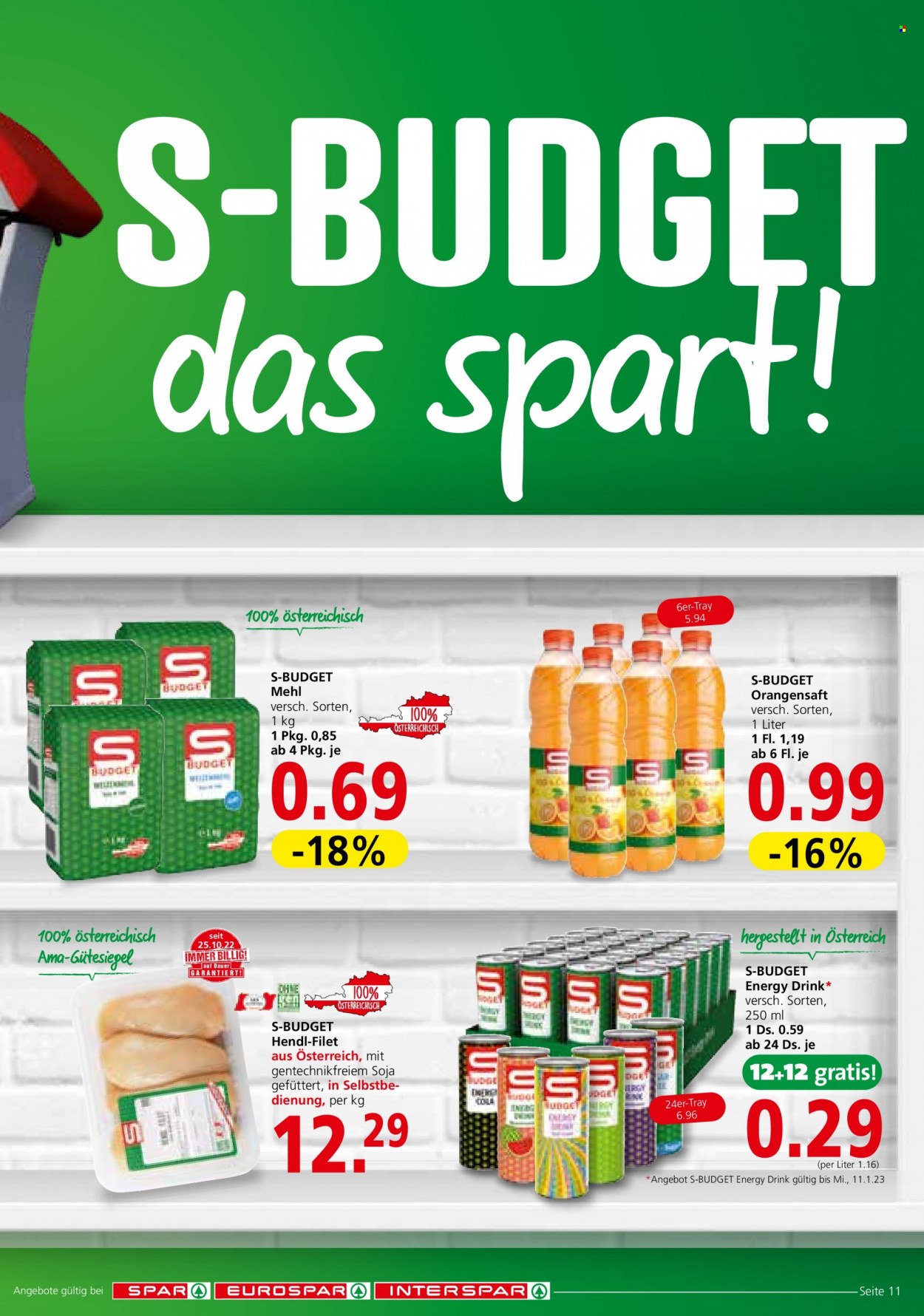 Angebote INTERSPAR - 2.1.2023 - 18.1.2023. Seite 11