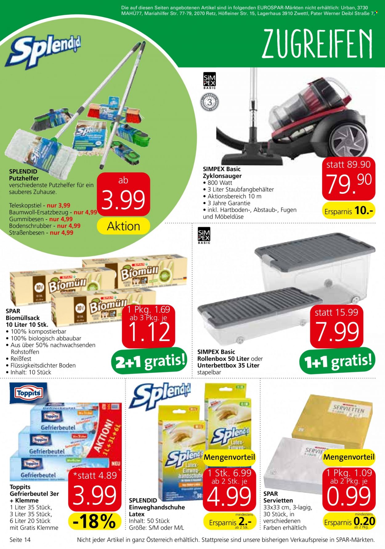 Angebote EUROSPAR - 2.1.2023 - 18.1.2023. Seite 14