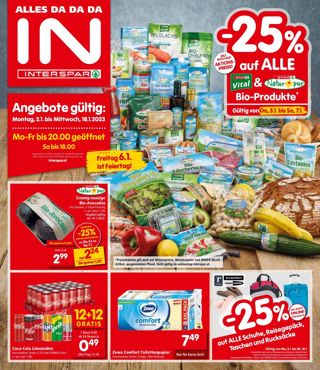 Angebote INTERSPAR - 2.1.2023 - 18.1.2023. Seite 1