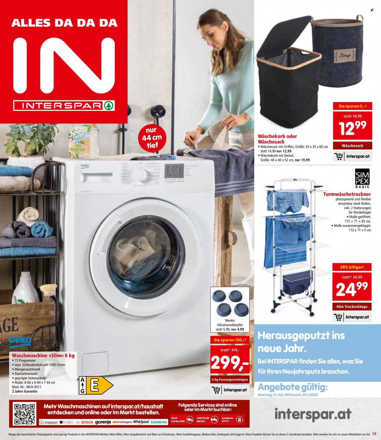 Angebote INTERSPAR - 2.1.2023 - 18.1.2023. Seite 15