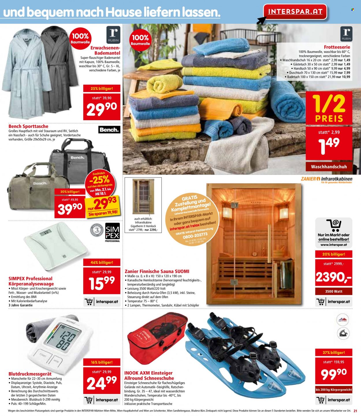 Angebote INTERSPAR - 2.1.2023 - 18.1.2023. Seite 21