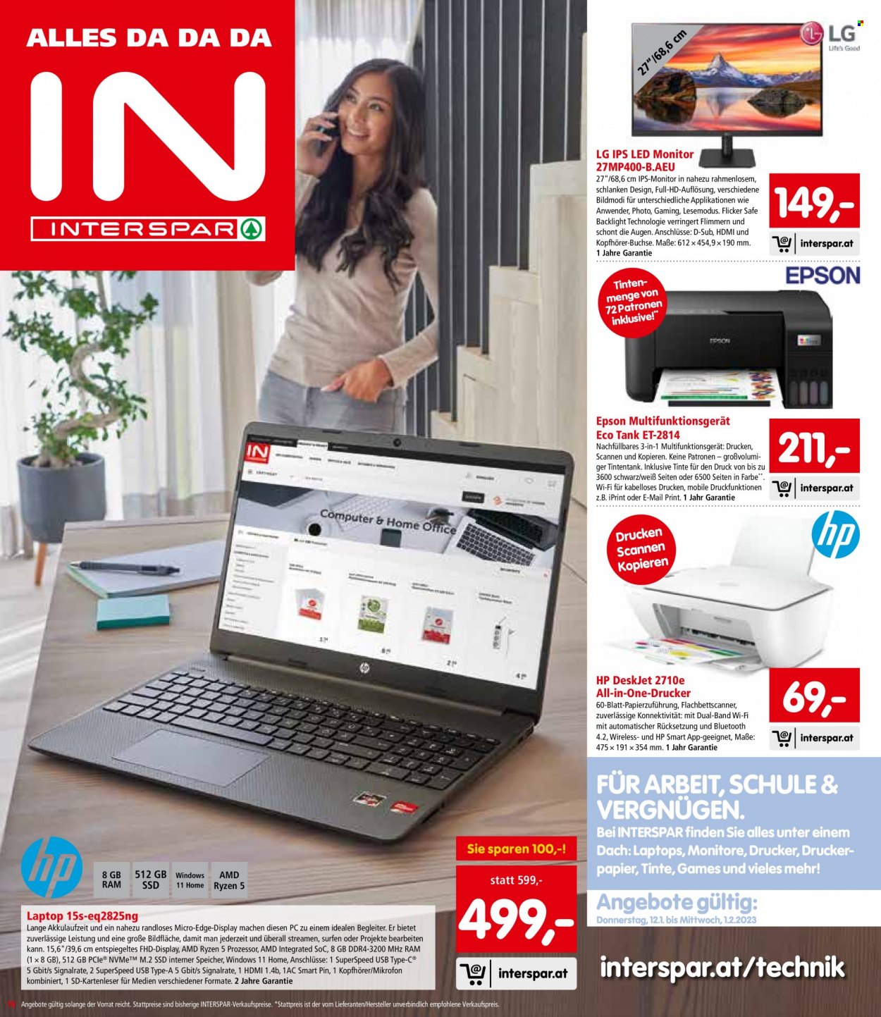 Angebote INTERSPAR - 12.1.2023 - 18.1.2023. Seite 10