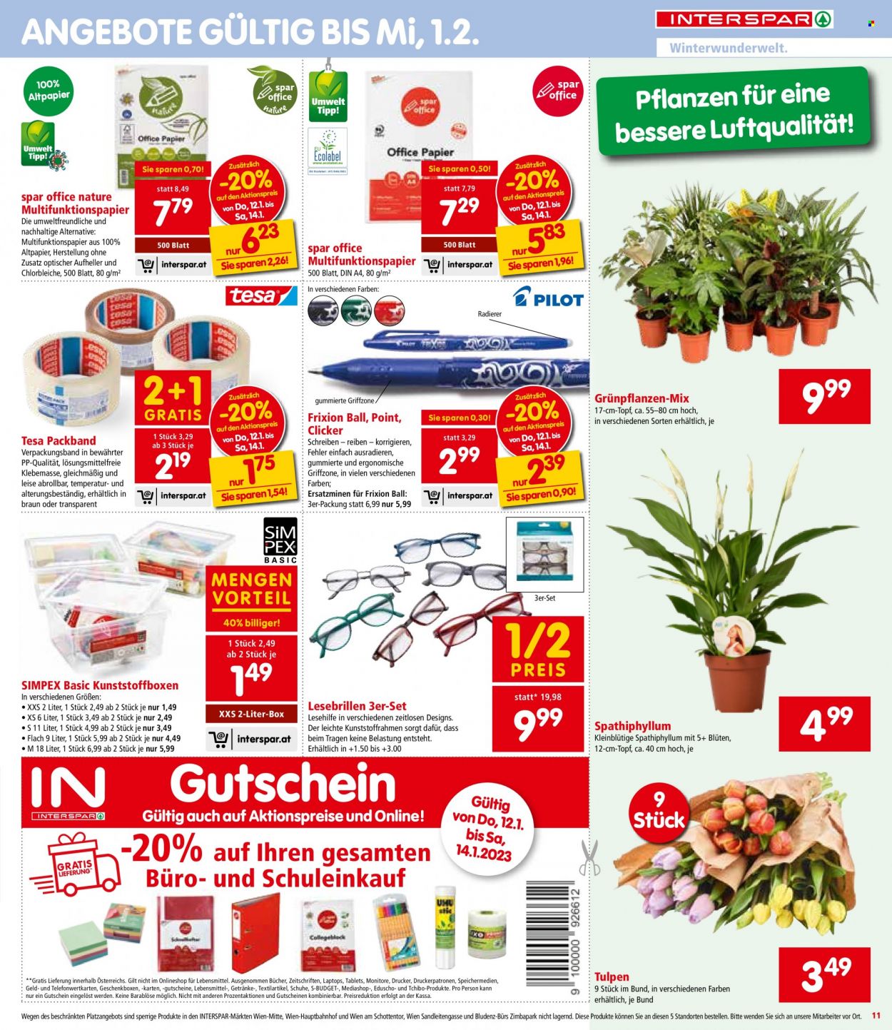 Angebote INTERSPAR - 12.1.2023 - 18.1.2023. Seite 11