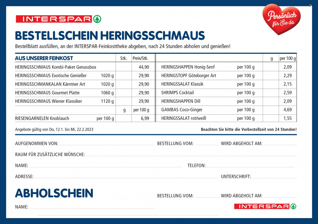 Angebote INTERSPAR - 12.1.2023 - 22.2.2023. Seite 8