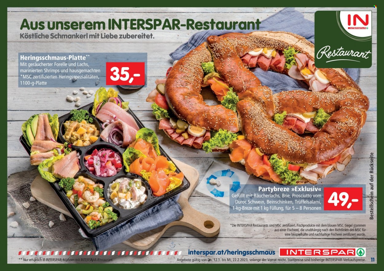 Angebote INTERSPAR - 12.1.2023 - 22.2.2023. Seite 11