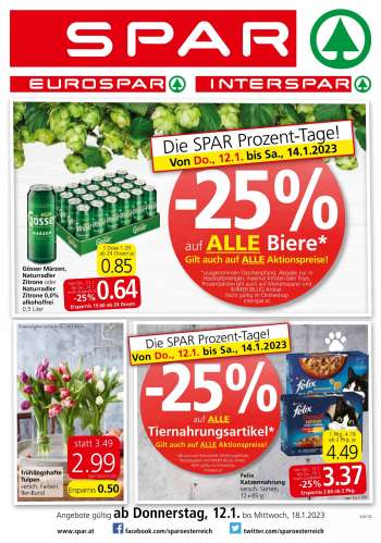 Angebote SPAR - 12.1.2023 - 18.1.2023.