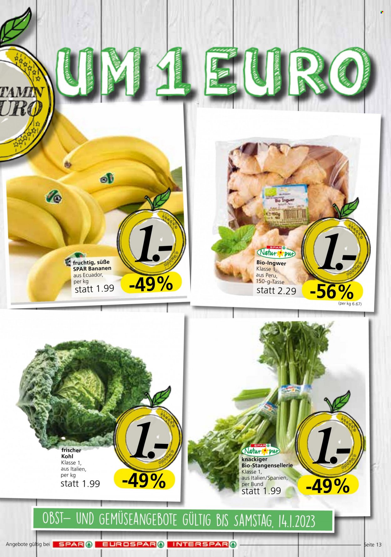 Angebote EUROSPAR - 12.1.2023 - 18.1.2023. Seite 13
