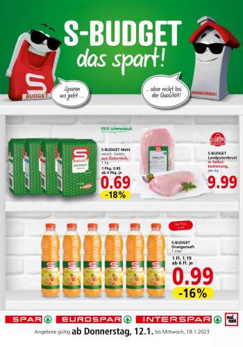 Angebote INTERSPAR - 12.1.2023 - 18.1.2023.