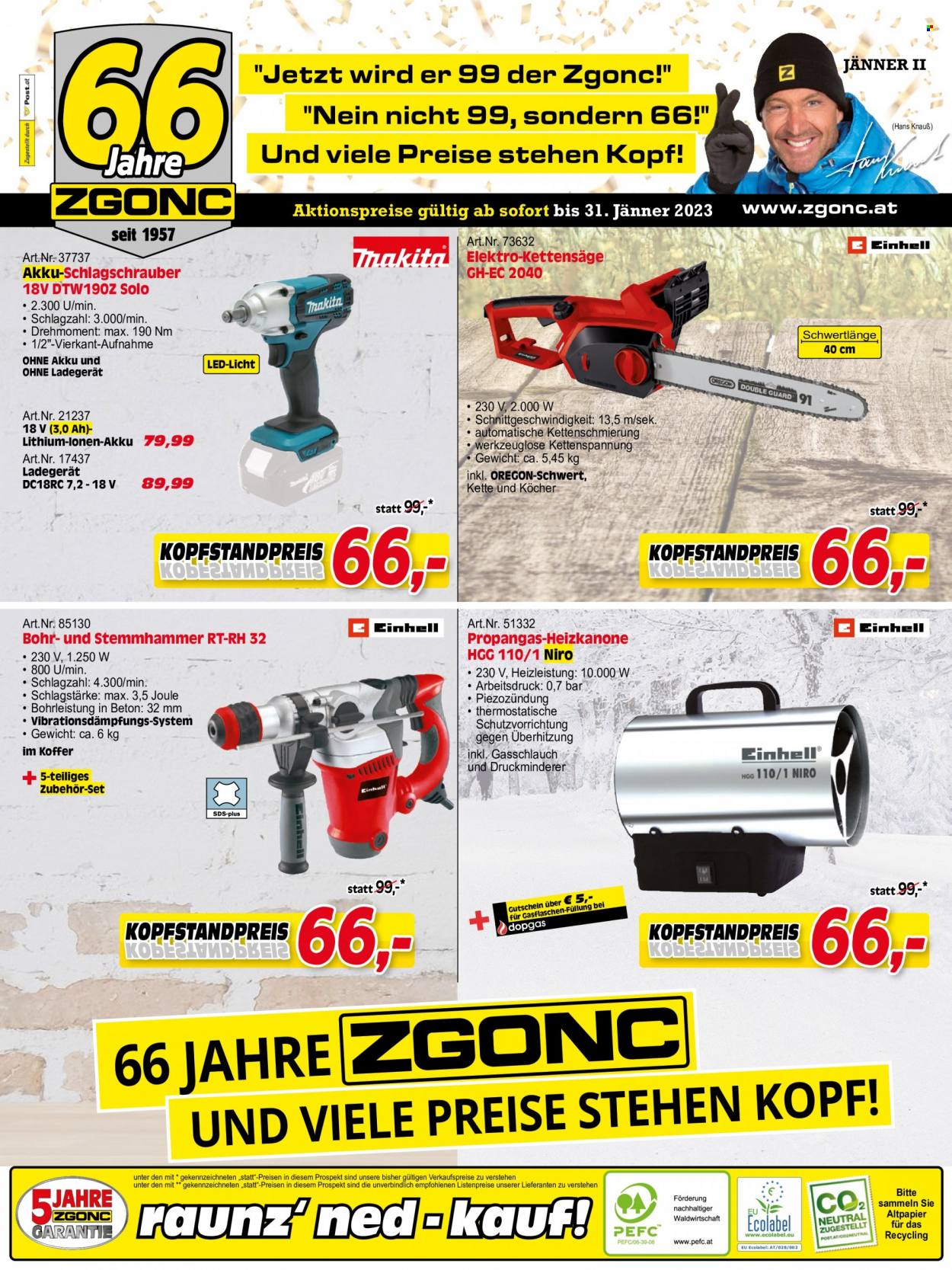 Angebote Zgonc - 16.1.2023 - 31.1.2023. Seite 1