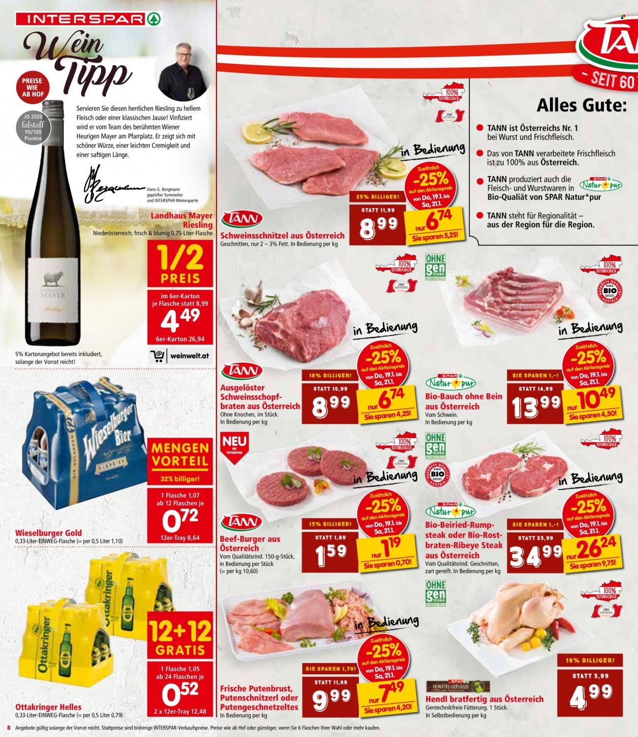 Angebote INTERSPAR - 19.1.2023 - 1.2.2023. Seite 8