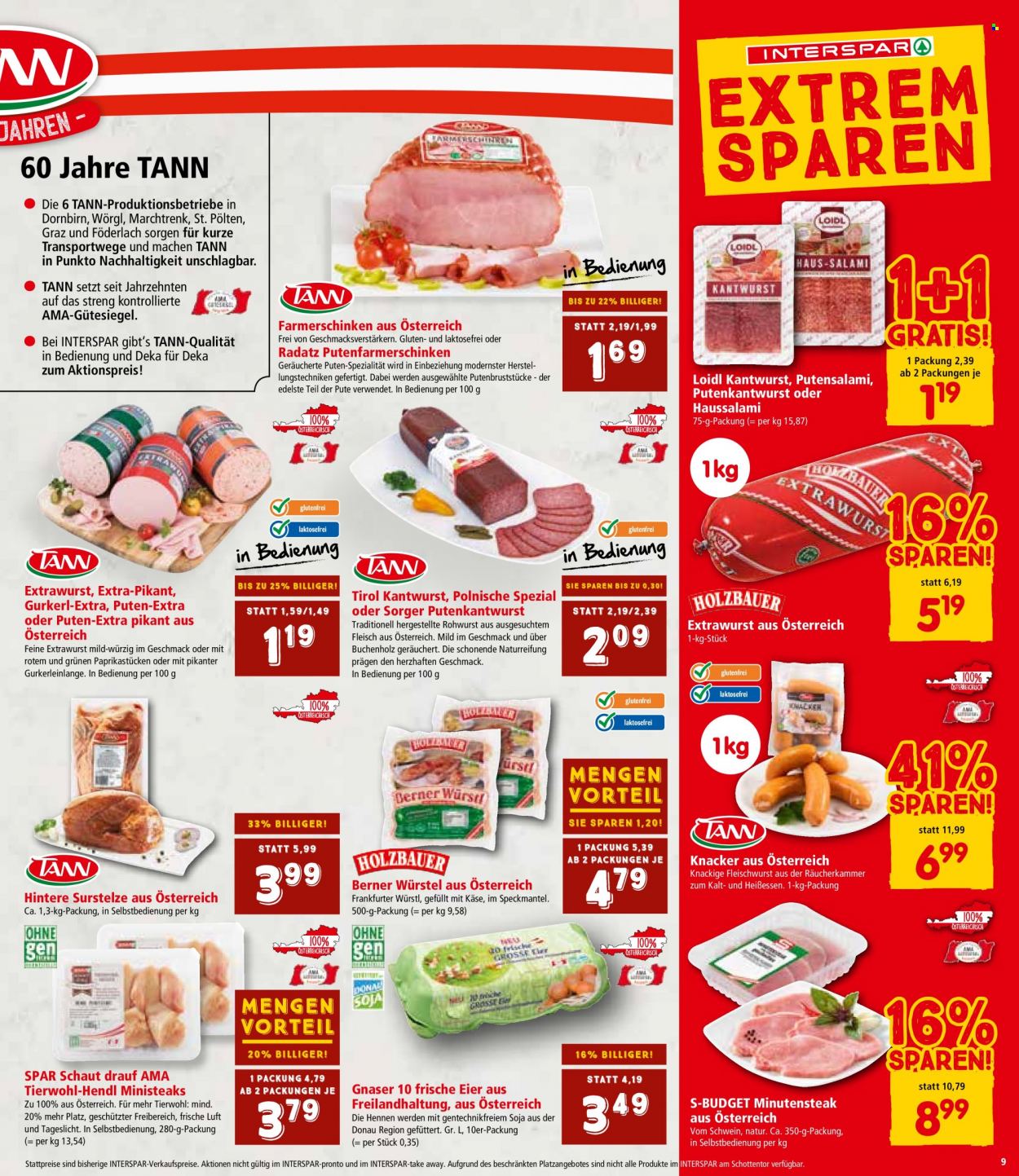 Angebote INTERSPAR - 19.1.2023 - 1.2.2023. Seite 9
