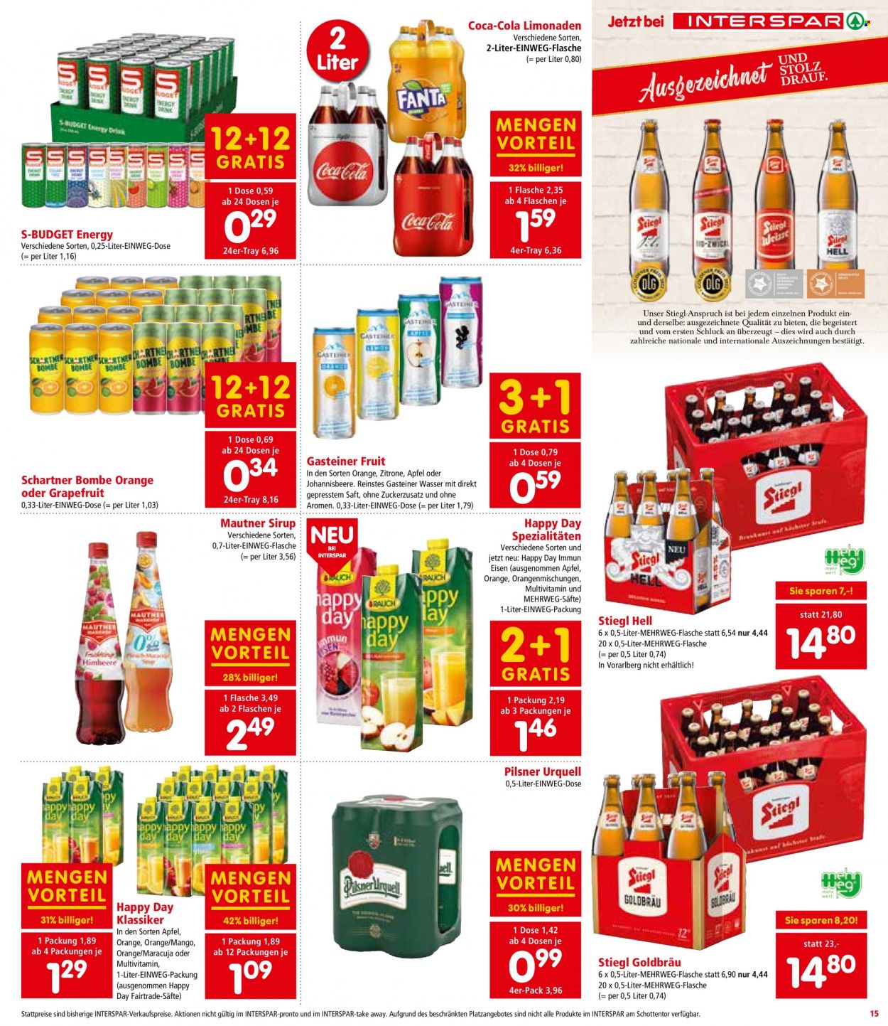 Angebote INTERSPAR - 19.1.2023 - 1.2.2023. Seite 15