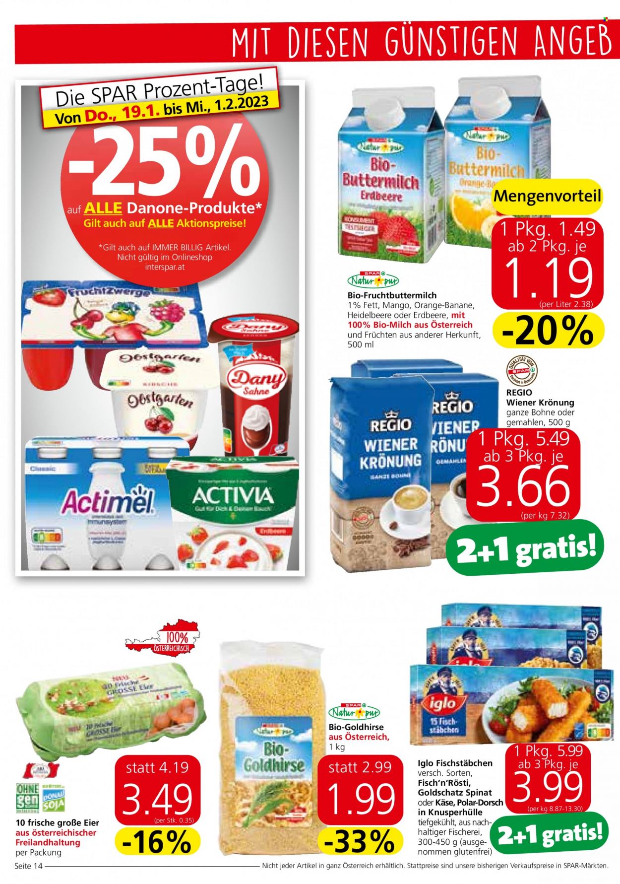 Angebote SPAR - 19.1.2023 - 1.2.2023. Seite 14