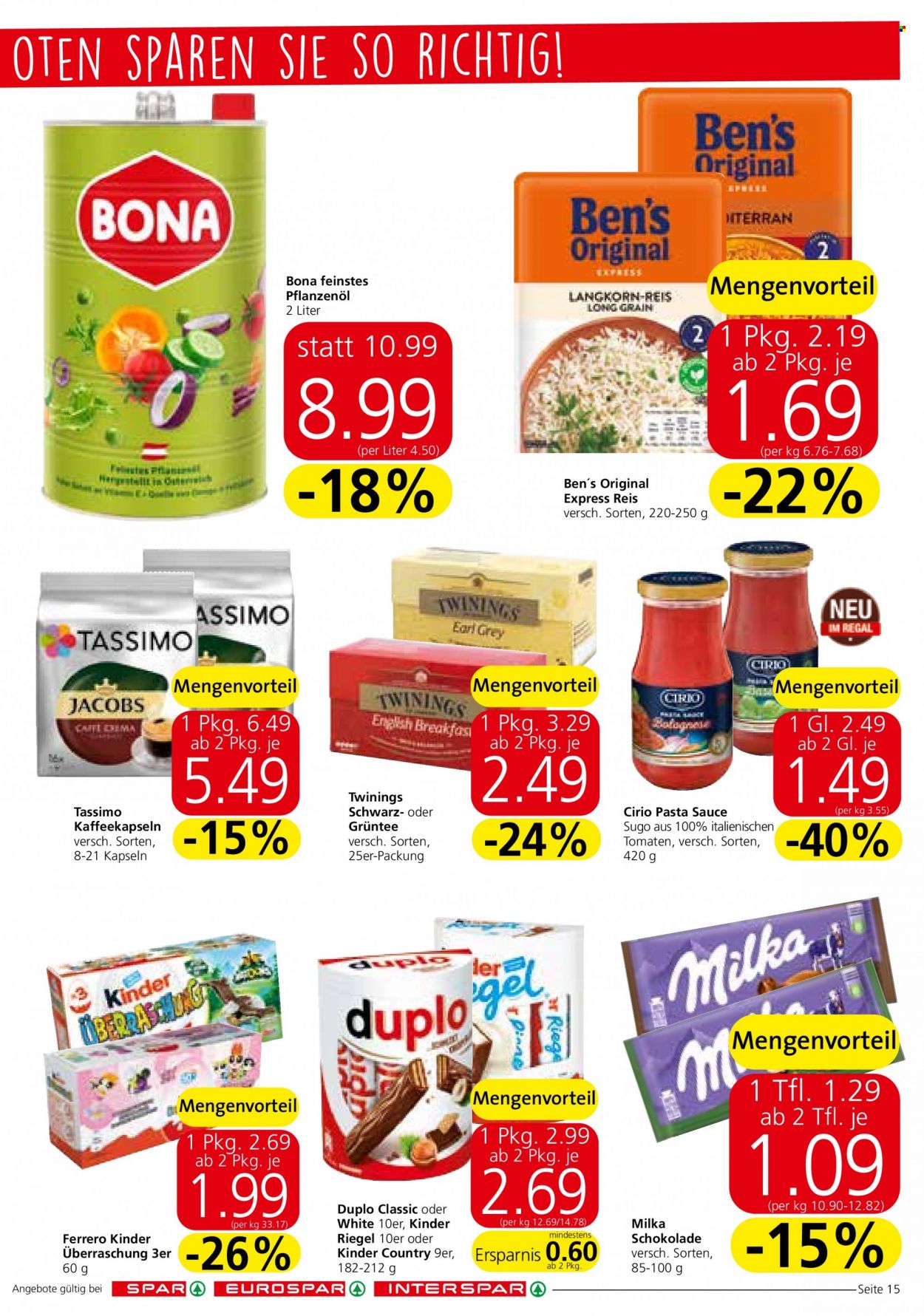 Angebote INTERSPAR - 19.1.2023 - 1.2.2023. Seite 15
