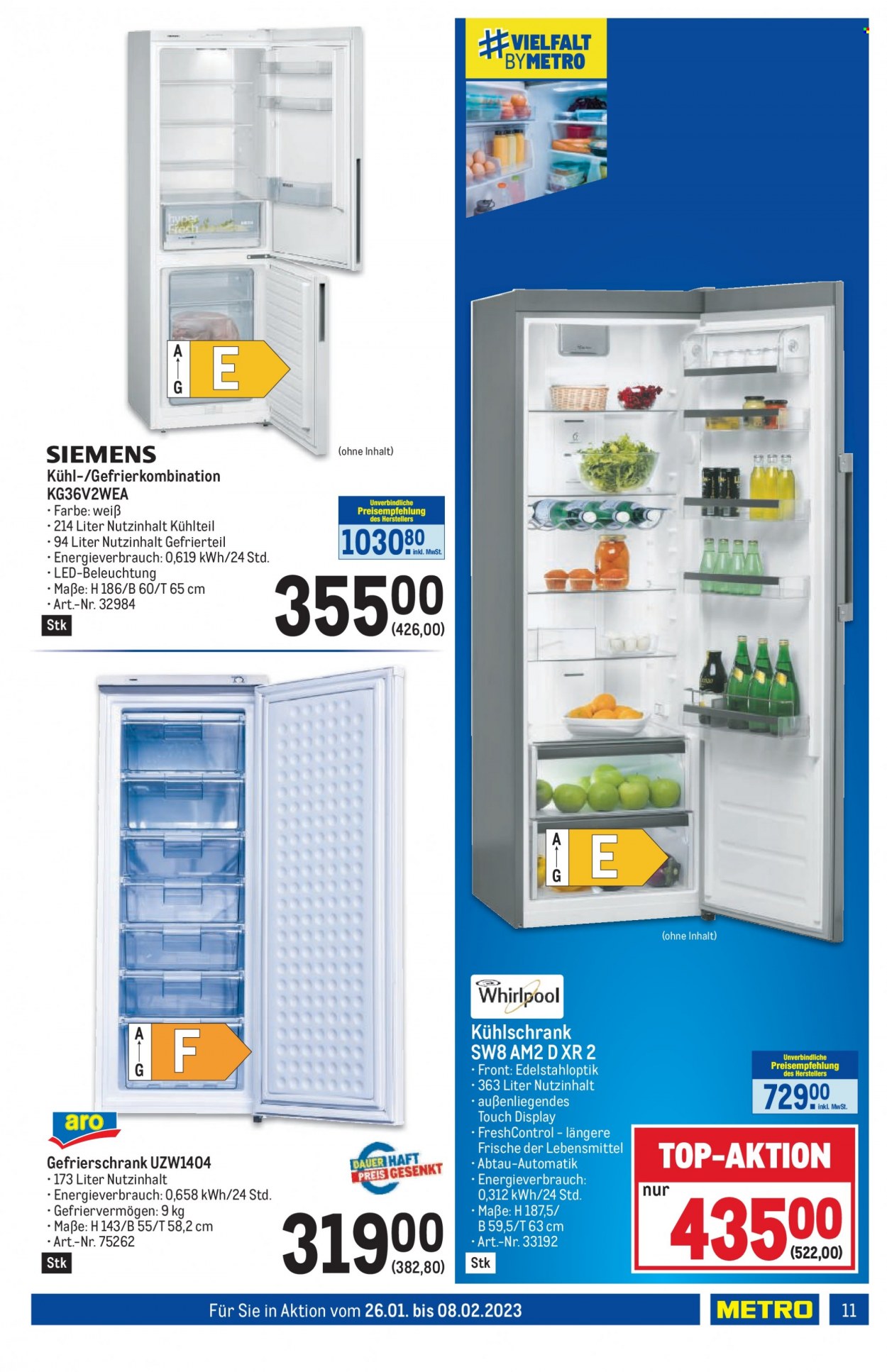 Angebote Metro - 26.1.2023 - 8.2.2023. Seite 11