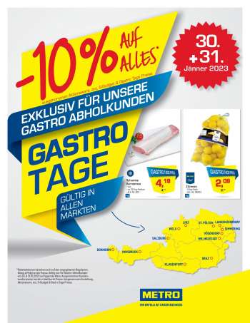 Angebote Metro - 30.1.2023 - 31.1.2023.