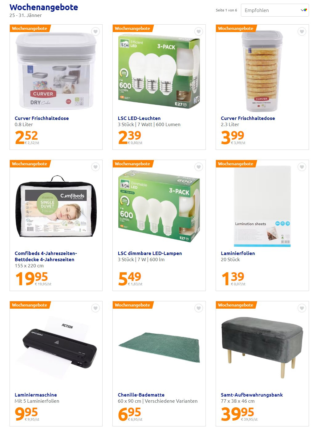 Angebote Action. Seite 1
