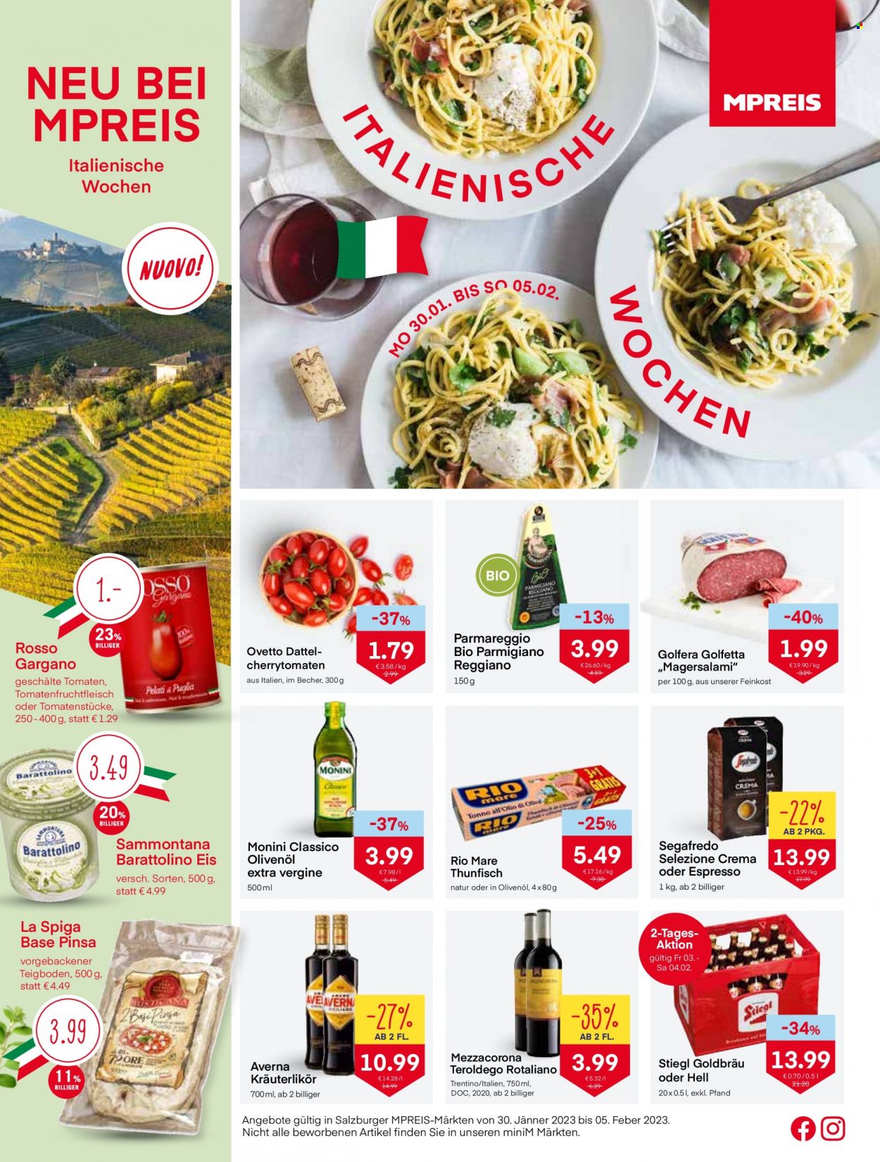 Angebote MPREIS - 30.1.2023 - 5.2.2023. Seite 1