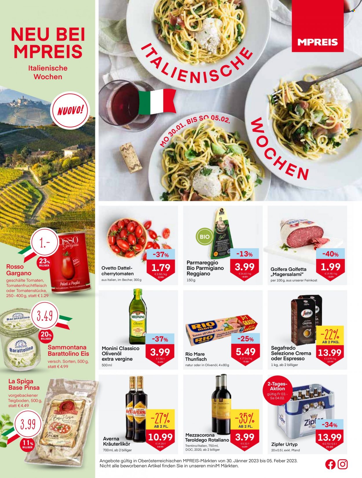 Angebote MPREIS - 30.1.2023 - 5.2.2023. Seite 1
