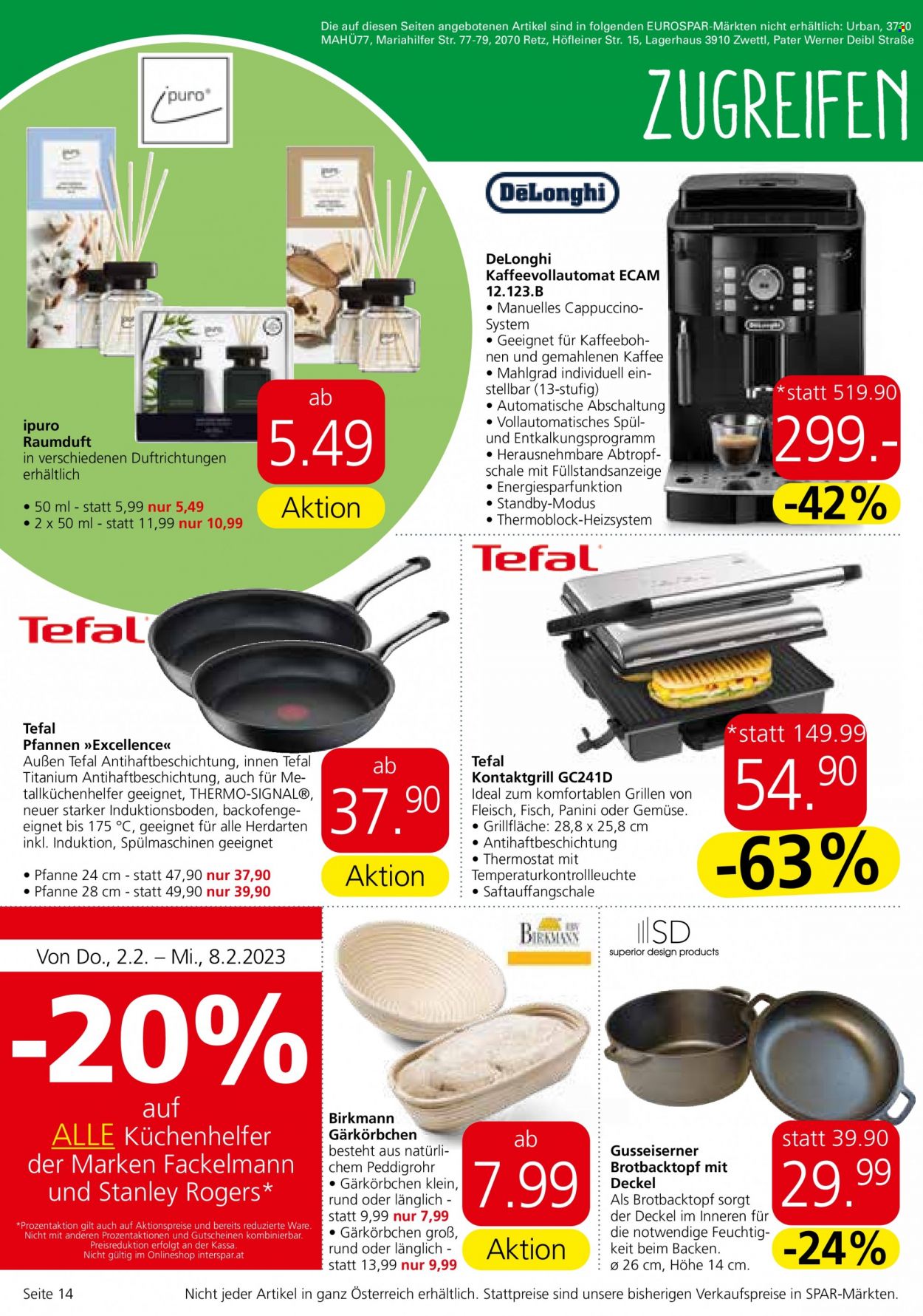 Angebote EUROSPAR - 2.2.2023 - 15.2.2023. Seite 14