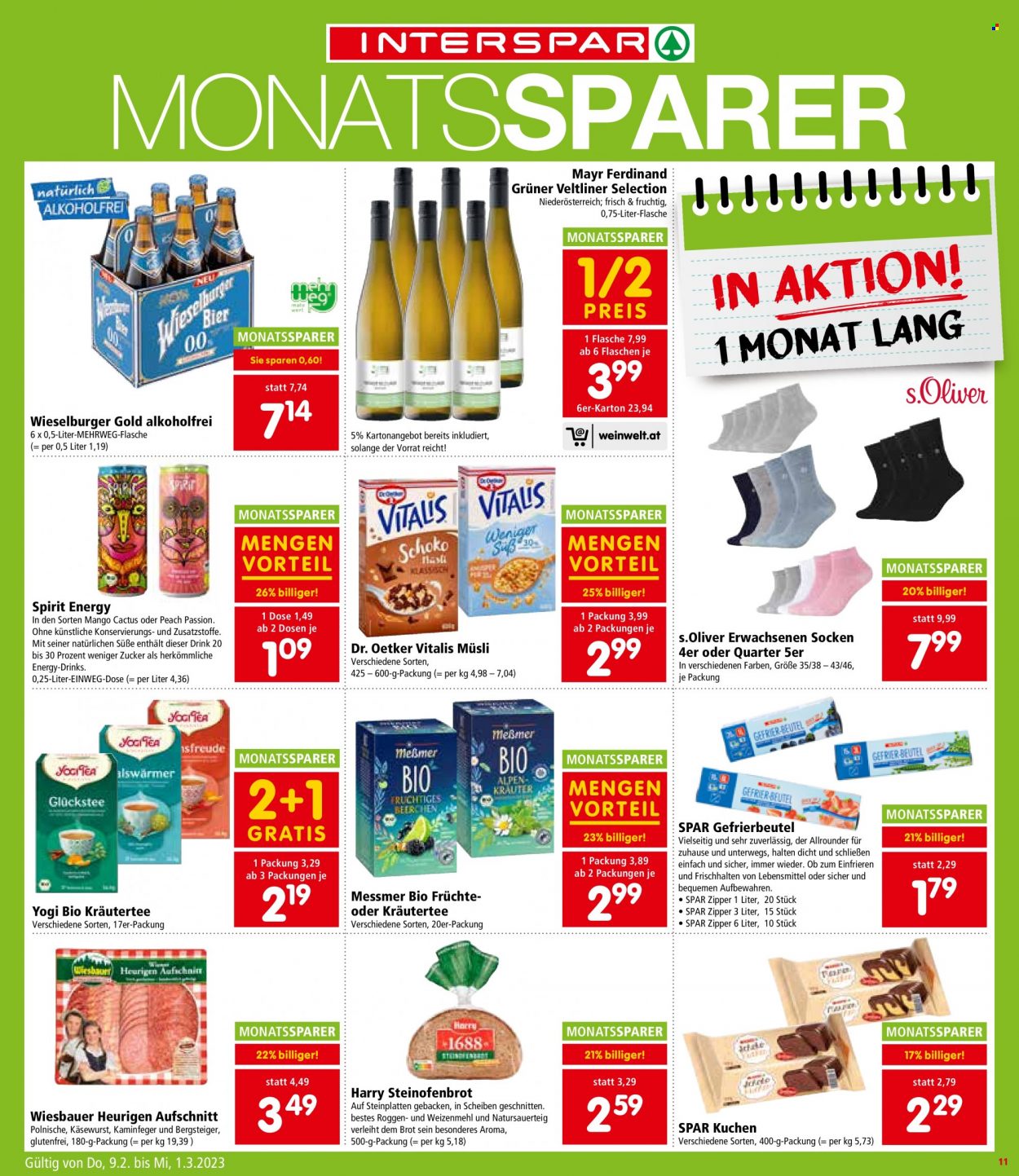 Angebote INTERSPAR - 9.2.2023 - 15.2.2023. Seite 11
