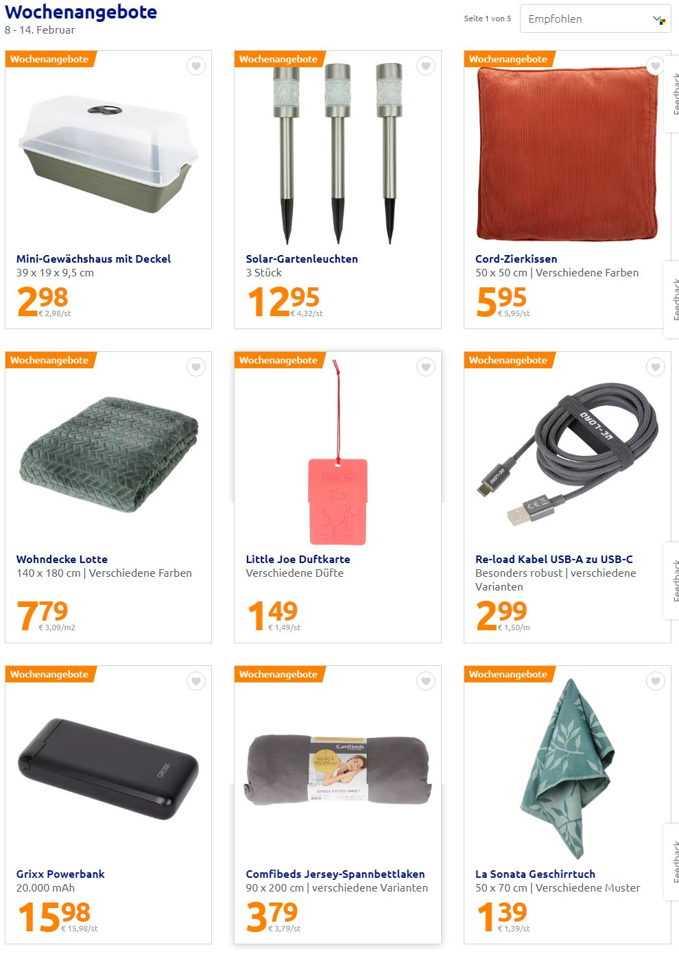 Angebote Action. Seite 1