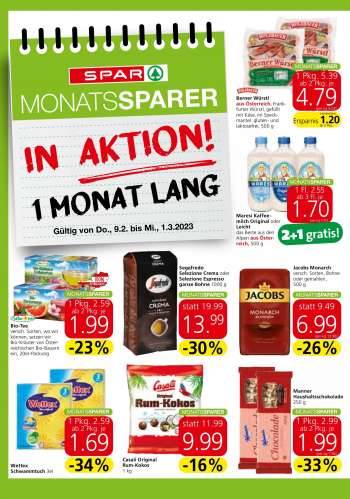 Angebote SPAR - 9.2.2023 - 1.3.2023.