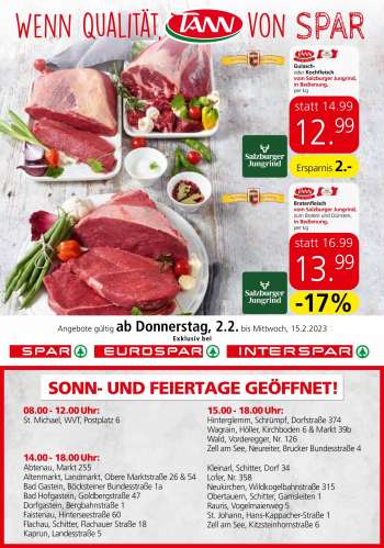 Angebote SPAR - 2.2.2023 - 15.2.2023.
