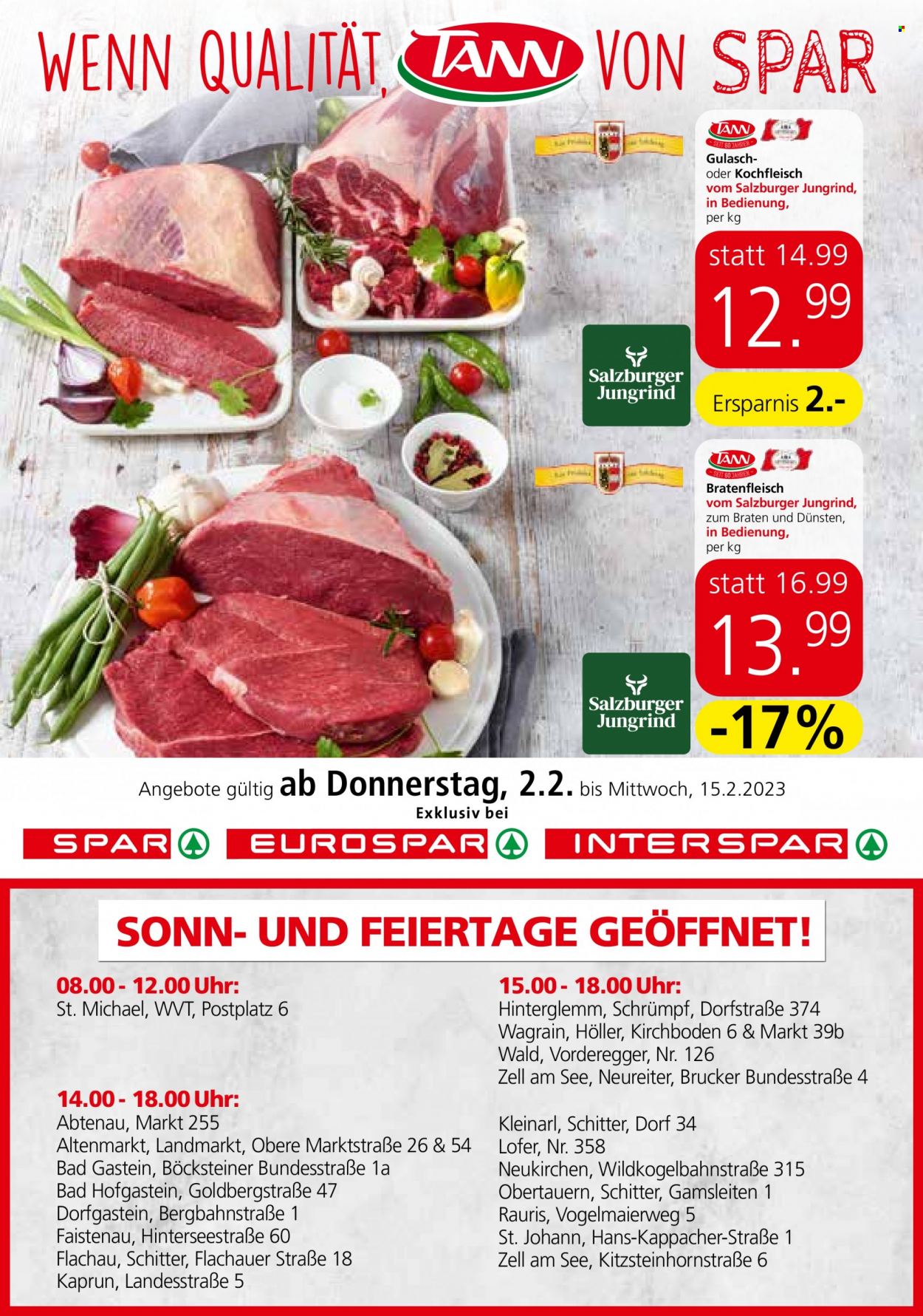 Angebote EUROSPAR - 2.2.2023 - 15.2.2023. Seite 1