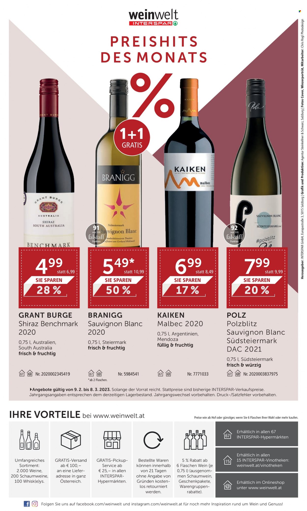 Angebote INTERSPAR - 9.2.2023 - 8.3.2023. Seite 24