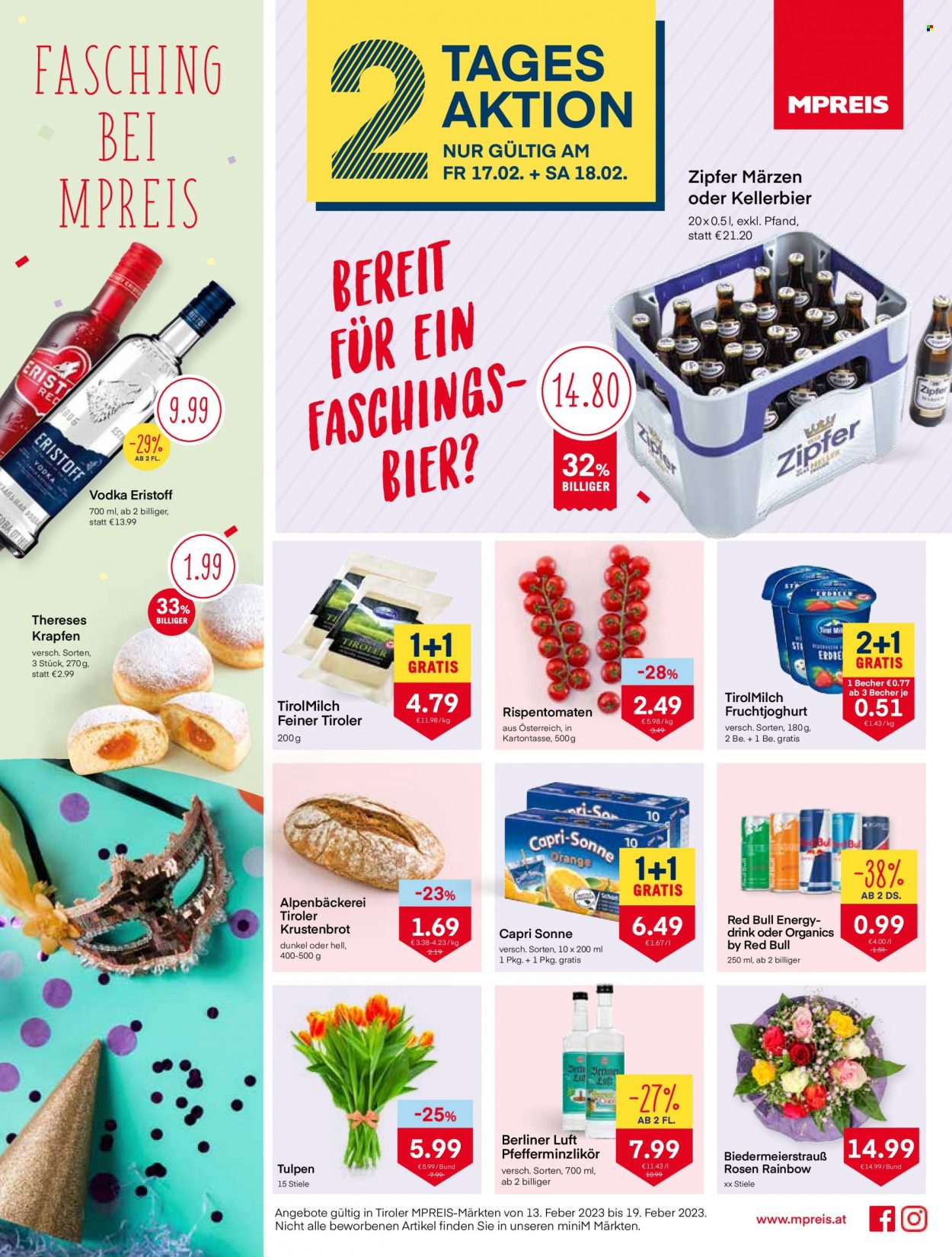 Angebote MPREIS - 13.2.2023 - 19.2.2023. Seite 1