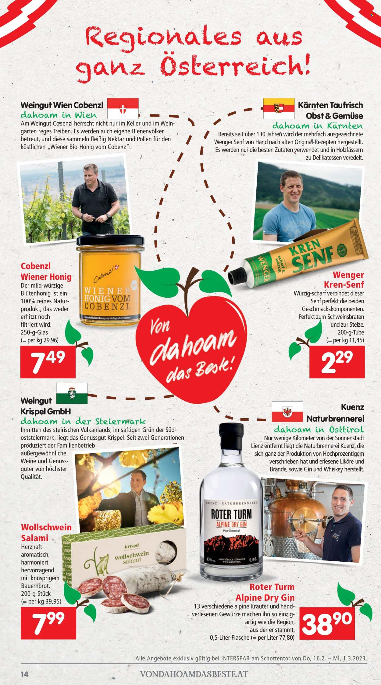 Angebote INTERSPAR - 16.2.2023 - 1.3.2023. Seite 14