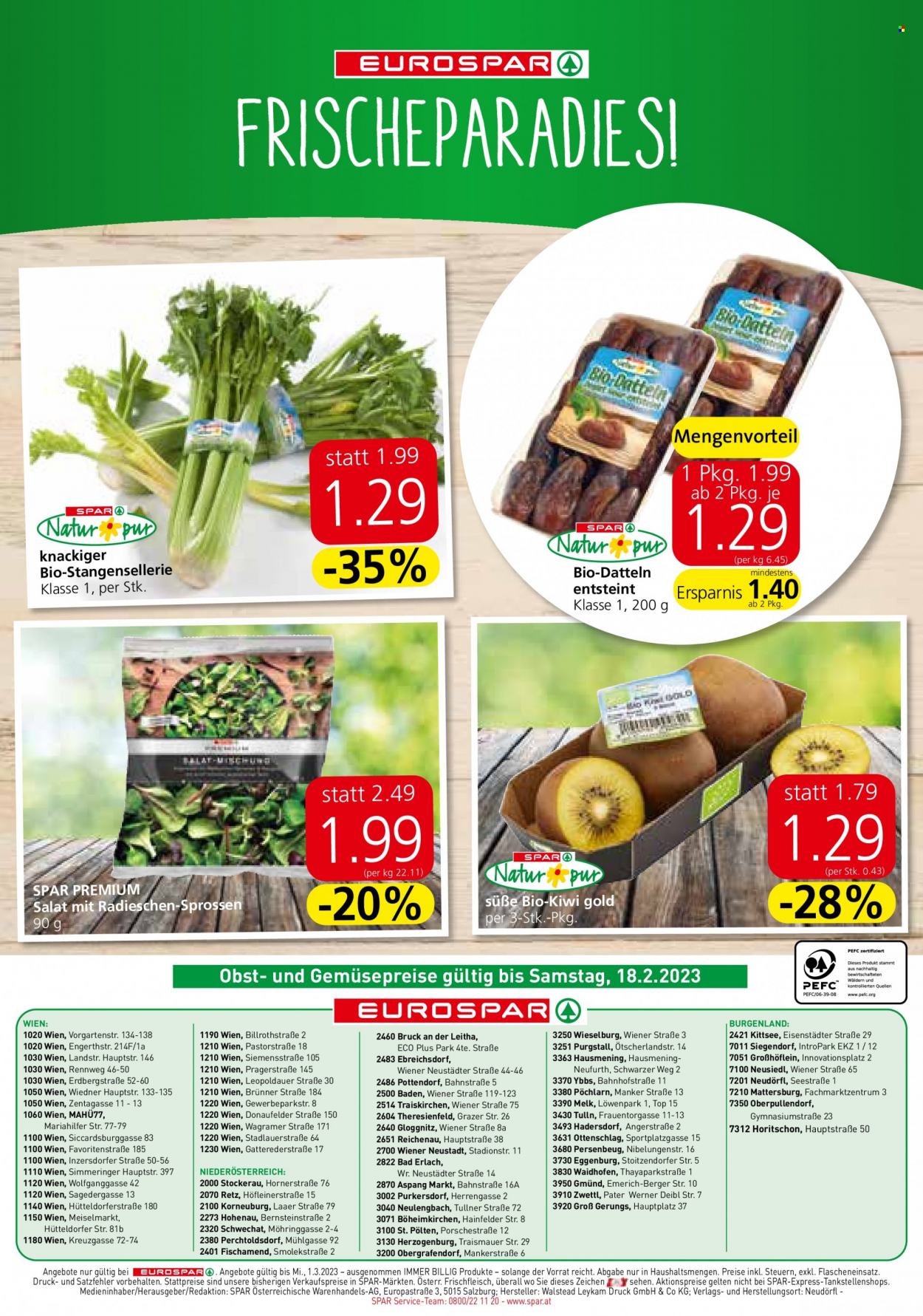 Angebote EUROSPAR - 16.2.2023 - 1.3.2023. Seite 16