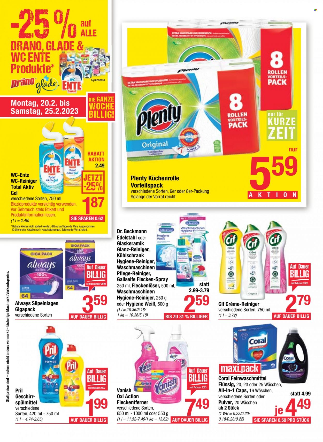 Angebote Maximarkt - 20.2.2023 - 25.2.2023. Seite 18
